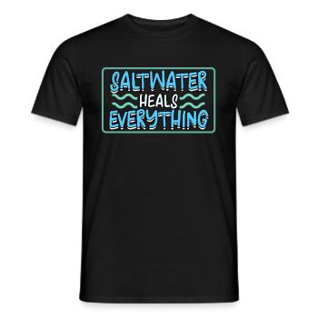 Tauchen Schnorcheln Urlaub Korallenriff Taucher - Männer T-Shirt - Schwarz - Vorne - AI Model Male 178 light (178cm)