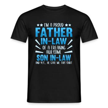 Vatertag Sohn Tochter Männertag Spruch Lustig - Männer T-Shirt - Schwarz - Vorne - AI Model Male 178 light (178cm)