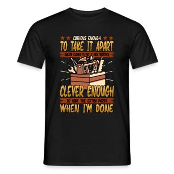 Auto mécanicien auto atelier drôle métier tuner - T-shirt homme - noir - Devant - AI Model Male 178 light (178cm)