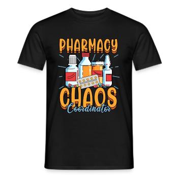 Pharmacist Pharmaceutical Medicine Funny Profession - Men's T-Shirt - black - Front - AI Model Male 178 light (178cm)