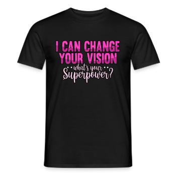 Optician Eyes Visual Aid Glasses Profession Funny - Men's T-Shirt - black - Front - AI Model Male 178 light (178cm)
