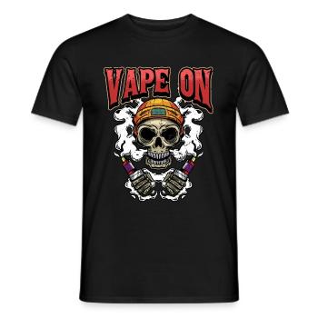Vape Dampfen Dampfer Vaping Spruch Geschenk - Männer T-Shirt - Schwarz - Vorne - AI Model Male 178 light (178cm)