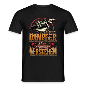 Vape vapeur E cigarette rengaine Cadeau de vaping - T-shirt homme - noir - Devant - AI Model Male 178 light (178cm)