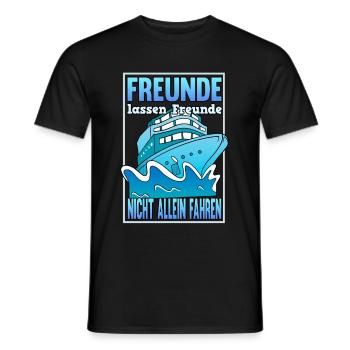 Lustige Kreuzfahrt Urlaub Meer Sprüche Geschenk - Männer T-Shirt - Schwarz - Vorne - AI Model Male 178 light (178cm)