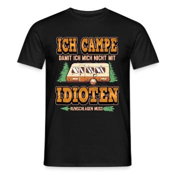 Lustig Wohnwagen Camper Campen Spruch Geschenk - Männer T-Shirt - Schwarz - Vorne - AI Model Male 178 light (178cm)
