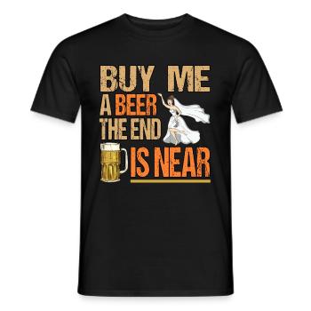 Bachelor party groom bride bachelor - Men's T-Shirt - black - Front - AI Model Male 178 light (178cm)