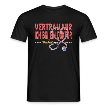 Doktor Allgemeinmediziner Arzt Lustig Geschenk - Männer T-Shirt - Schwarz - Vorne - AI Model Male 178 light (178cm)