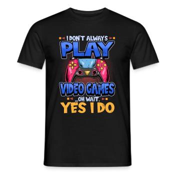 Gamer Jeux vidéo Spurch Gaming Drôle Cadeau - T-shirt homme - noir - Devant - AI Model Male 178 light (178cm)