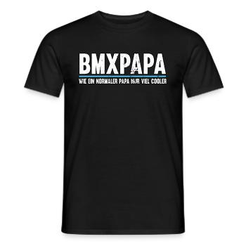 BMX Fahrrad Fahren Mountainbike Geschenk - Männer T-Shirt - Schwarz - Vorne - AI Model Male 178 light (178cm)