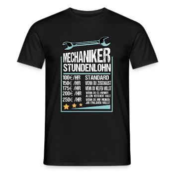 KFZ Auto Mechaniker Beruf Lustig Spruch Geschenk - Männer T-Shirt - Schwarz - Vorne - AI Model Male 178 light (178cm)