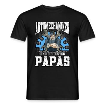 KFZ Auto Mechaniker Beruf Vatertag Spruch Geschenk - Männer T-Shirt - Schwarz - Vorne - AI Model Male 178 light (178cm)