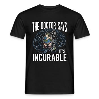 Angeln Fischen Fisch Lustig Angelrute Fischer - Männer T-Shirt - Schwarz - Vorne - AI Model Male 178 light (178cm)