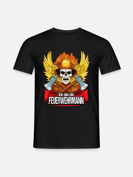 Feuerwehr Feuerwehrmann Brandbekämpfung - Männer T-Shirt - Schwarz