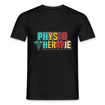 Physiotherapeut Krankengymnastik Physiotherapie - Männer T-Shirt - Schwarz - Vorne - AI Model Male 178 light (178cm)