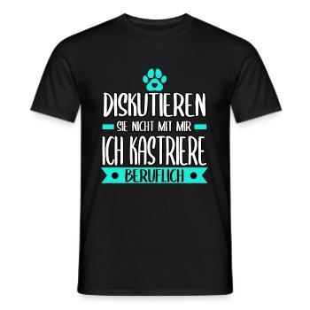 Tierarzt Tierarzthelferin Tierarztpraxis Tiere - Männer T-Shirt - Schwarz - Vorne - AI Model Male 178 light (178cm)