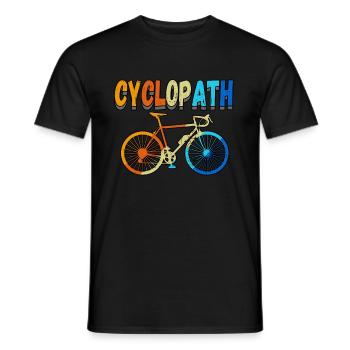 Cyclopath Bike Mountain Bikes Cyclists - Men's T-Shirt - black - Front - AI Model Male 178 light (178cm)