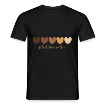 Black Lives Matter Melanin Kings Queens - T-shirt homme - noir - Devant - AI Model Male 178 light (178cm)