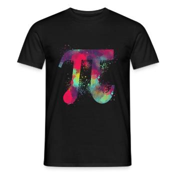 Pi Paint Pi Day Mathematic Mars 14 3 14 Math - T-shirt homme - noir - Devant - AI Model Male 178 light (178cm)