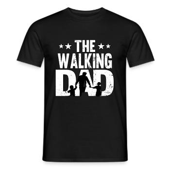 The Walking Dad Fathers Day Father Son Daughter - Men's T-Shirt - black - Front - AI Model Male 178 light (178cm)