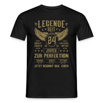 Legende seit 24 Jahren 24. Geburtstag - Männer T-Shirt - Schwarz - Vorne - AI Model Male 178 light (178cm)