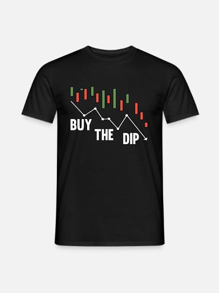 Buy The Dip Candle Stick Cypto Stock Trader - Men's T-Shirt - black