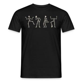 Halloween skeleton dance humor gift Halloween - Men's T-Shirt - black - Front - AI Model Male 178 light (178cm)