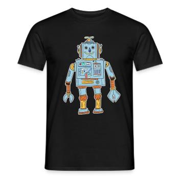 Robot T-Shirt Kids - T-shirt homme - noir - Devant - AI Model Male 178 light (178cm)