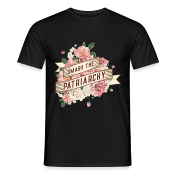 Smash the patriarchy / Feminism - Men's T-Shirt - black - Front - AI Model Male 178 light (178cm)