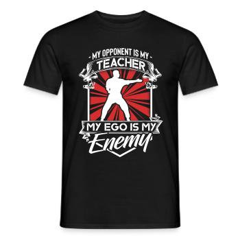 Jujitsu Kampfsport Ju jutsu - Männer T-Shirt - Schwarz - Vorne - AI Model Male 178 light (178cm)