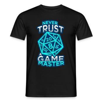 RPG Dungeon Dice role-playing game - Men's T-Shirt - black - Front - AI Model Male 178 light (178cm)