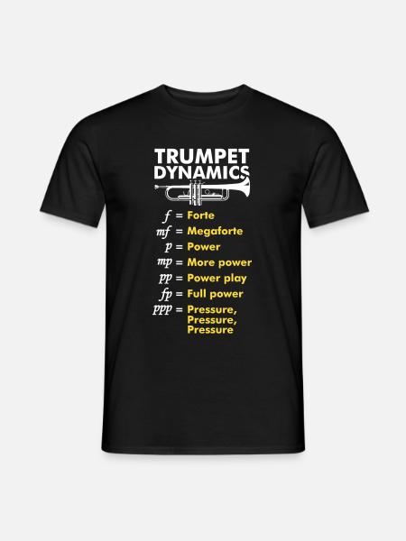 trompete trompeter orchester musikinstrument - Männer T-Shirt - Schwarz