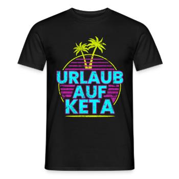 KETA Druffi Drogen Ketamin - Männer T-Shirt - Schwarz - Vorne - AI Model Male 178 light (178cm)