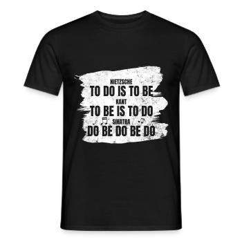 Philosophie Kant Nietzsche witzig Philosoph - Männer T-Shirt - Schwarz - Vorne - AI Model Male 178 light (178cm)