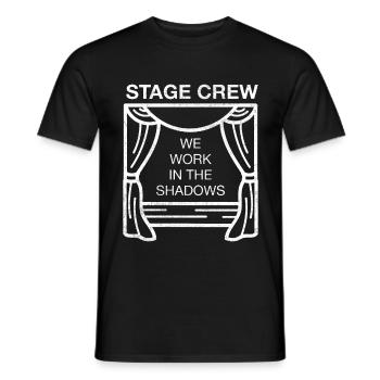 Roadie Stage Crew Techniciens de scène Théâtre - T-shirt homme - noir - Devant - AI Model Male 178 light (178cm)
