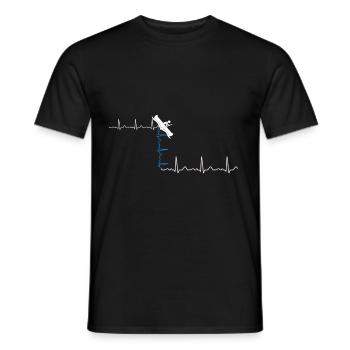 Kanu Kajak Paddeln Geschenk Kanufahren - Männer T-Shirt - Schwarz - Vorne - AI Model Male 178 light (178cm)