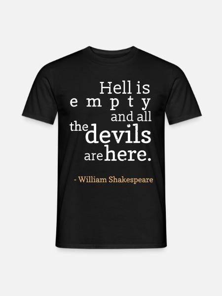 Letteratura teatrale shakespeariana - T-shirt uomo - nero