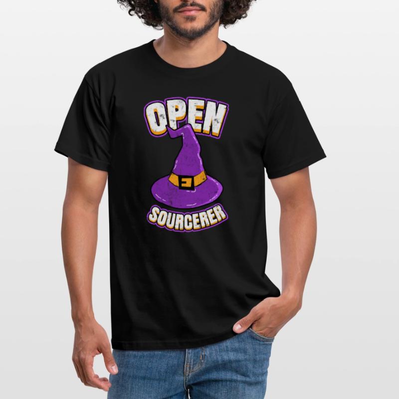 Open Sourcerer Programmierer Hacker Männer T-Shirt