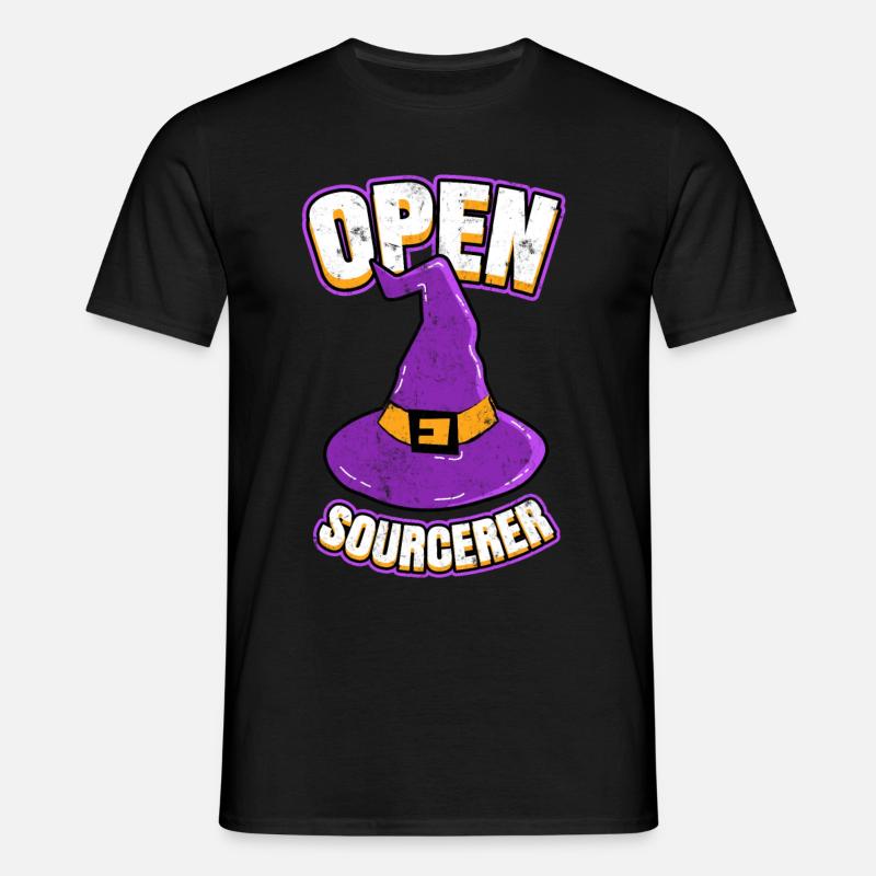 Open Sourcer Programmer Hacker - Men's T-Shirt - black