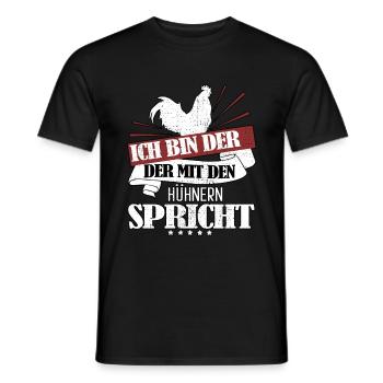 Hühnerflüsterer Landwirt Bauer - Männer T-Shirt - Schwarz - Vorne - AI Model Male 178 light (178cm)