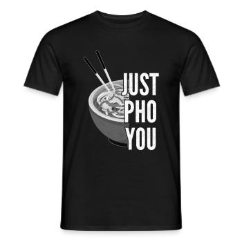 Pho Bo Pho Suppe Asiatische Suppe - Männer T-Shirt - Schwarz - Vorne - AI Model Male 178 light (178cm)