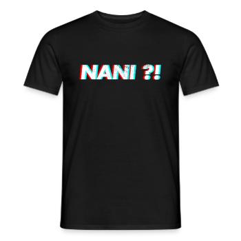 Nani shirt anime meme - Men's T-Shirt - black - Front - AI Model Male 178 light (178cm)