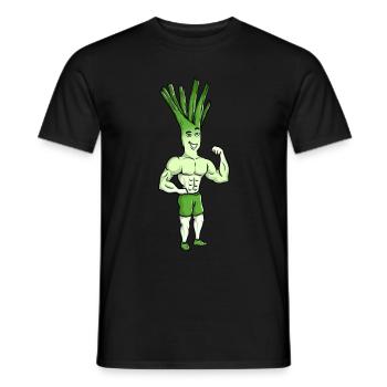La conception de la pompe de fitness Leek comme motivation sportive - T-shirt homme - noir - Devant - AI Model Male 178 light (178cm)