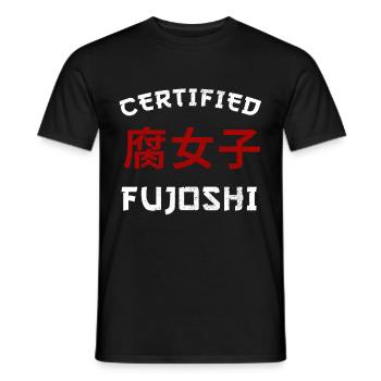 Certified Fujoshi - Boy Love - Männer T-Shirt - Schwarz - Vorne - AI Model Male 178 light (178cm)