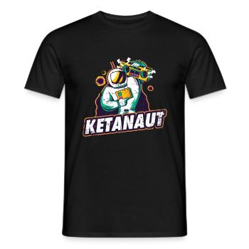 Keta tanzen Astronaut Techno Underground - Männer T-Shirt - Schwarz - Vorne - AI Model Male 178 light (178cm)
