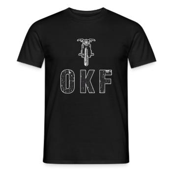 Mofa Mofaroller Mokick OKM Roller - Männer T-Shirt - Schwarz - Vorne - AI Model Male 178 light (178cm)