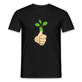 Garten Grüner Daumen Hobbygärtner Kleingarten - Männer T-Shirt - Schwarz - Vorne - AI Model Male 178 light (178cm)