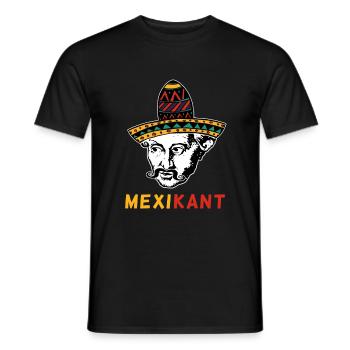 Immanuel Kant Mexiko Philosoph Sombrero - Männer T-Shirt - Schwarz - Vorne - AI Model Male 178 light (178cm)