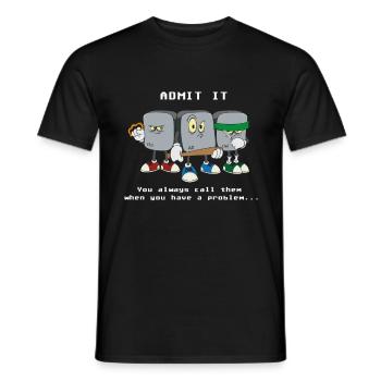 Informatiker Programmierer Strg Alt Entf Computer - Männer T-Shirt - Schwarz - Vorne - AI Model Male 178 light (178cm)