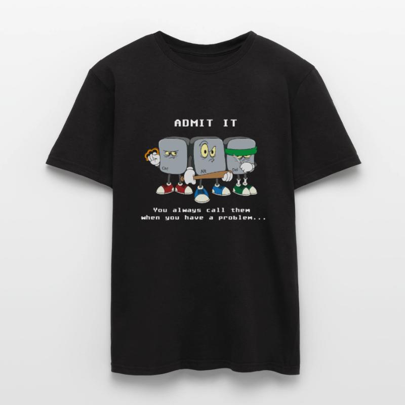 Informatiker Programmierer Strg Alt Entf Computer Männer T-Shirt