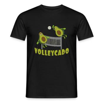 Volleyball Avocado Volleycado Volleyballer Sport - Männer T-Shirt - Schwarz - Vorne - AI Model Male 178 light (178cm)